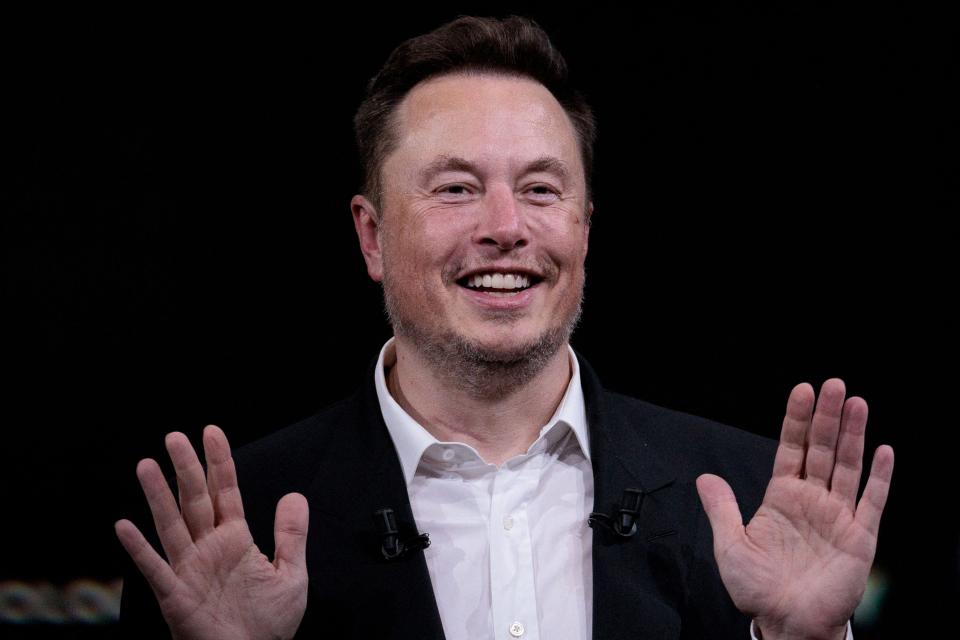 Elon Musk smiling