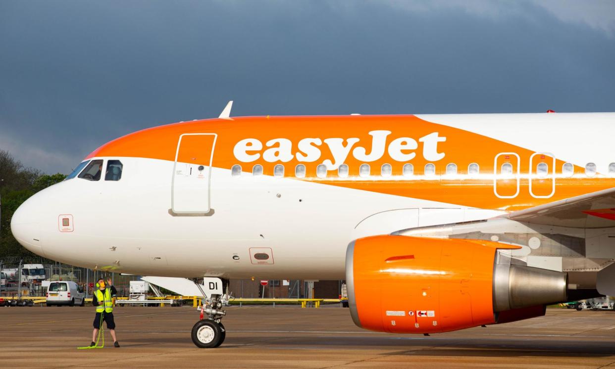 <span>Easyjet has halted flights to and from Tel Aviv until this Sunday.</span><span>Photograph: David Parry/PA</span>