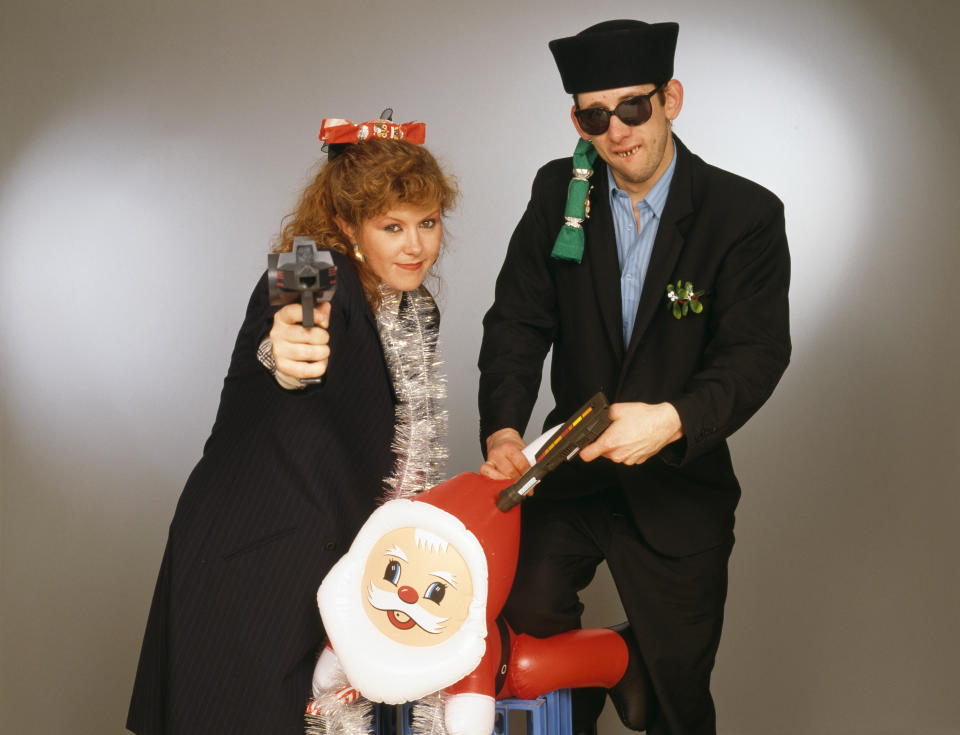 Kirsty MacColl and Shane MacGowan worked together on Fairytale of New York, which was first released in 1987 and has become a Christmas classic. (Getty)