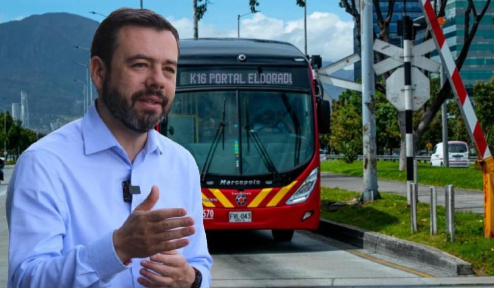 Carlos Fernando Galán habla sobre la tarifa de TransMilenio. Fotos: Prensa Carlos Fernando Galán y TransMilenio