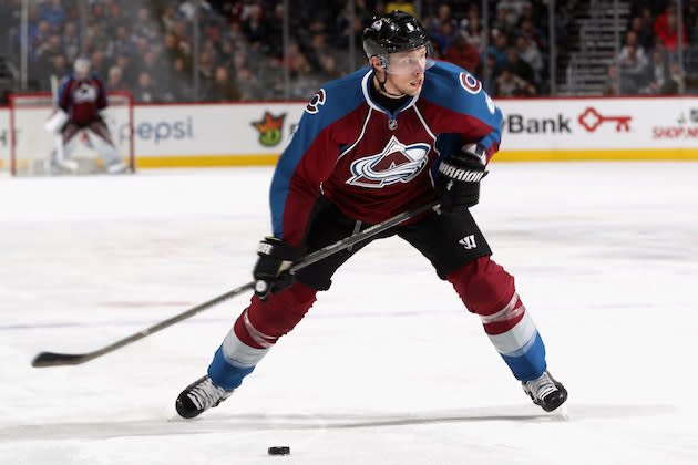 DENVER, CO - DECEMBER 01: Erik Johnson #6 of the Colorado Avalanche fires a shot against the Columbus Blue Jackets at the Pepsi Center on December 1, 2016 in Denver, Colorado. (Photo by Matthew Stockman/Getty Images)