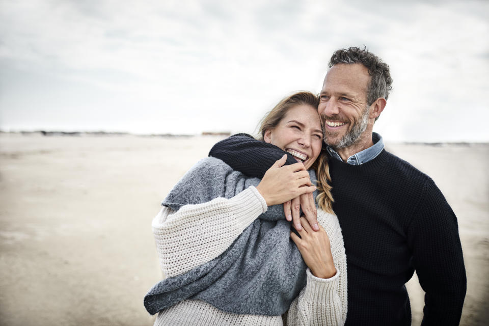 Mature couple on beach (Getty Images)