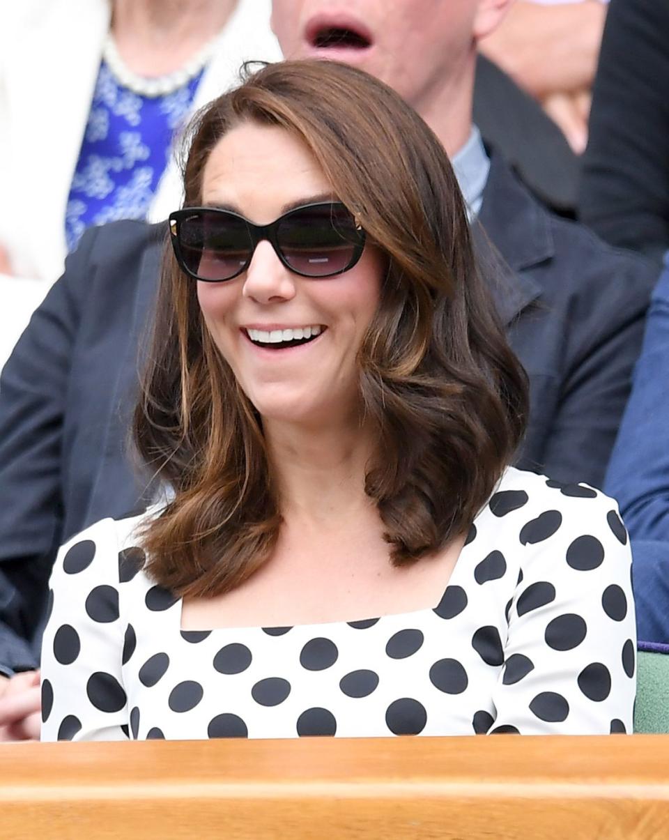 <p>A development in the Wimbledon match gives Kate some unexpected delight.</p>