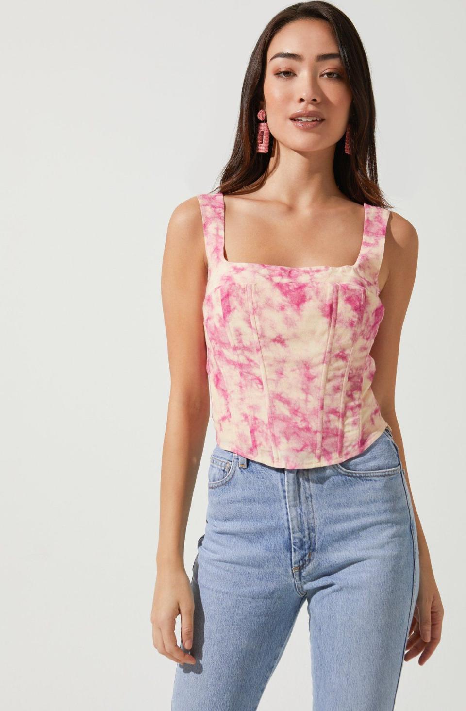 Kelis Tie Dye Corset Top