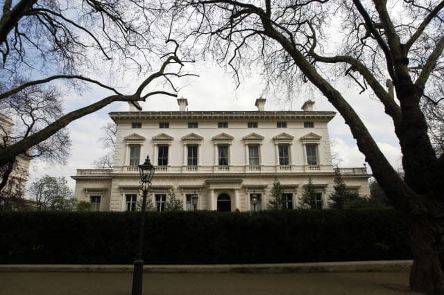 The front facade of the world's most expensive house, 15 Pal