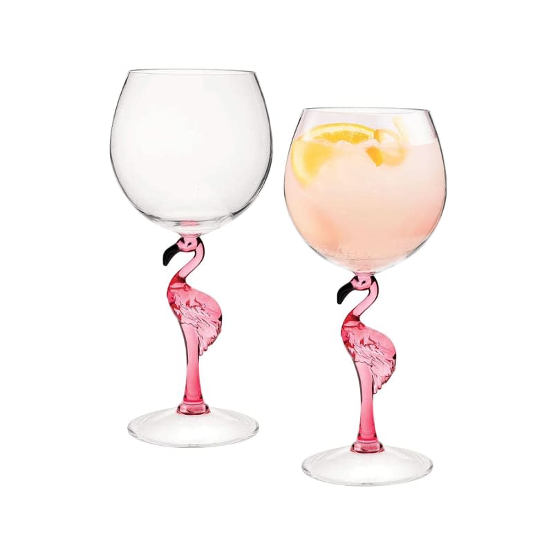 Supreme Housewares Flamingo Wine Glasses (Set of 2)