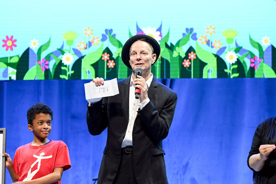 Bill Irwin speaks onstage during the National Dance Institute's 48th Annual Gala