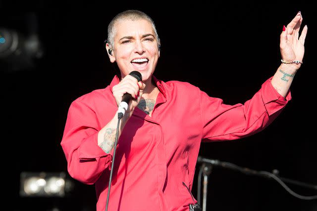 <p>Rob Ball/Redferns via Getty Images</p> Sinéad O'Connor in August 2014