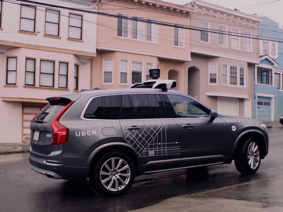 Uber self-driving Volvo SUV