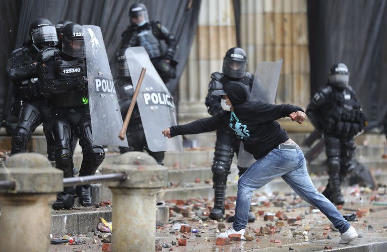 Impactantes imágenes de las protestas en Colombia