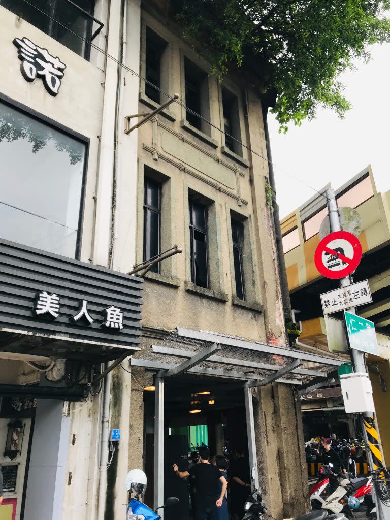 基隆港邊九十年老建築林開郡洋樓開箱。(記者王慕慈攝)