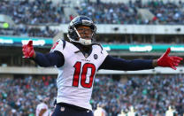 <p>Hopkins delivered another amazing fantasy season, totaling 1,572 reception yards and scoring 11 times on 115 catches. Oh, and he also never dropped a catchable ball this season. If not for the crazy production of 2018’s No. 1 wide receiver, Nuk would have made it two years in a row as fantasy’s top pass-catcher. </p>
