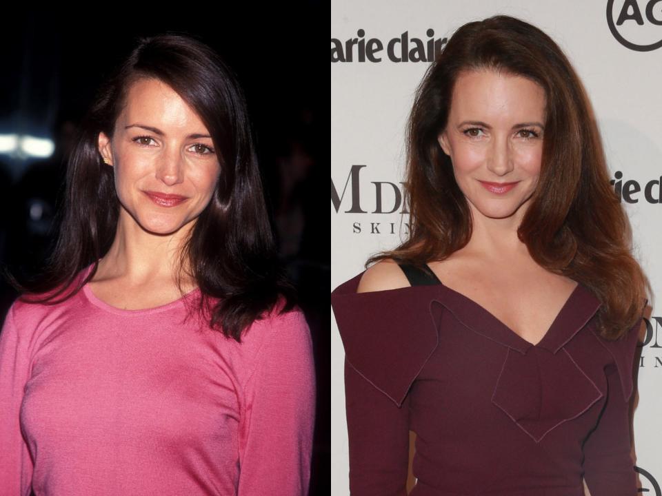 kristin davis then and now