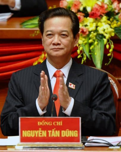 Prime Minister Nguyen Tan Dung attends the 11th national congress of the Vietnam Communist Party (VCP) in Hanoi in January. At least eight political activists have been arrested on subversion charges in Vietnam in a crackdown which began after the prime minister was re-appointed, their legal adviser said