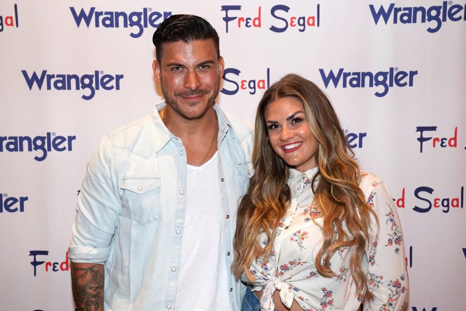 Jax Taylor (L) and Brittany Cartwright on September 19, 2019 in Los Angeles, California.