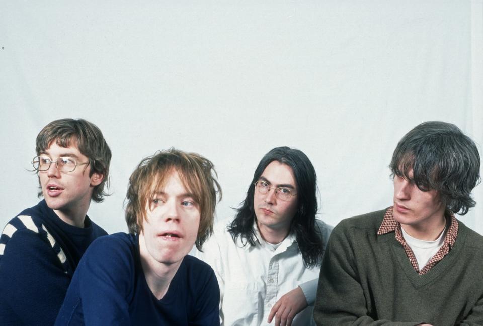 From left: Sloan members Chris Murphy, Jay Ferguson, Patrick Pentland and Andrew Scott circa 1996. Their album One Chord to Another, dating from that year, was supposed to be their last, but wound up being their most commercially successfully album.