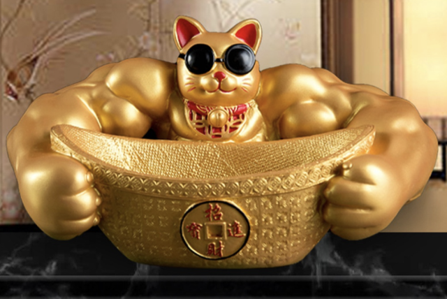 Neko Lucky Cat, with Wealth Good Luck Coming Japanese Lucky Cat, Healthy