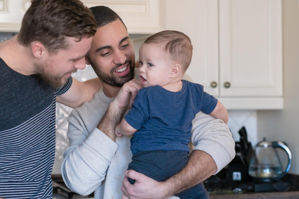 parents with their baby