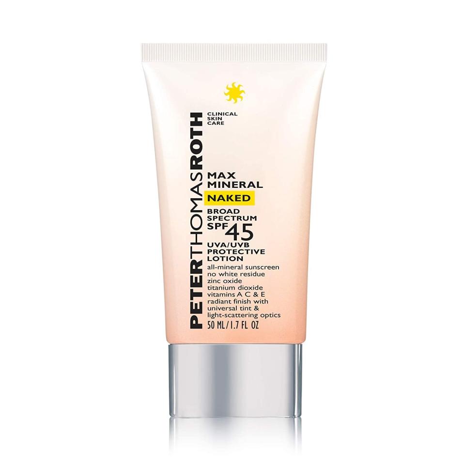 Peter Thomas Roth Max Mineral Naked Broad Spectrum SPF 45, Best Sunscreen for Acne Prone Skin