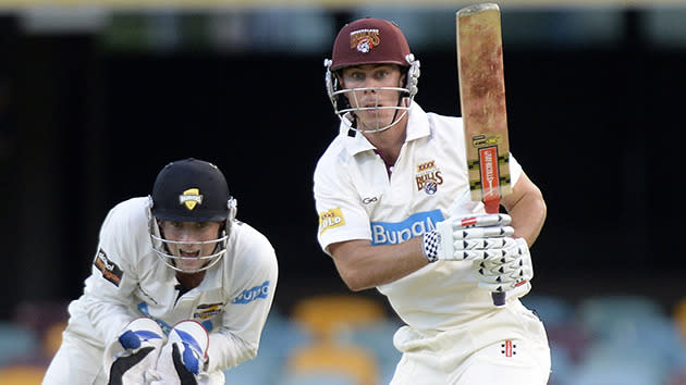 The 25-year-old Queenslander scored 250 against Victoria on the way to averaging 62.71 in the 2014/15 Shield season (only five games however). But at this stage of his career, he's regarded more as a limited overs specialist.