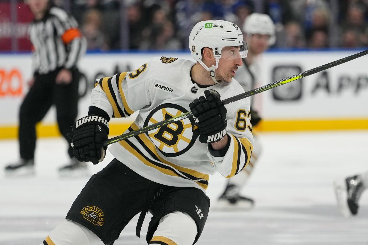Boston's Brad Marchand is captaining the Bruins in these NHL playoffs — and so far, so good.