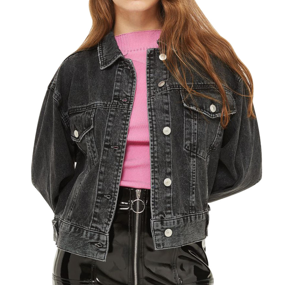 Topshop Oversized Cropped Jacket