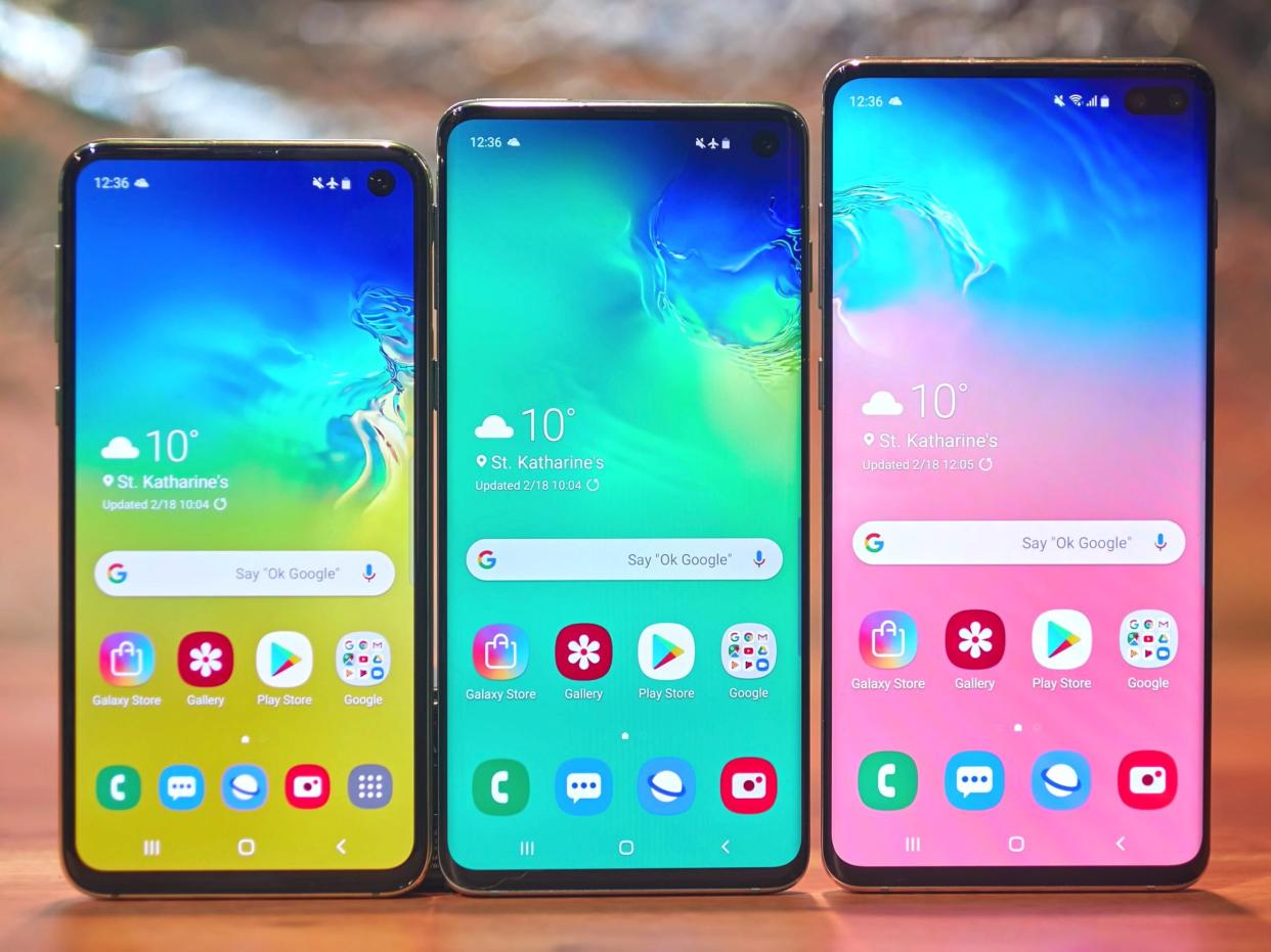 samsung galaxy s10 lineup