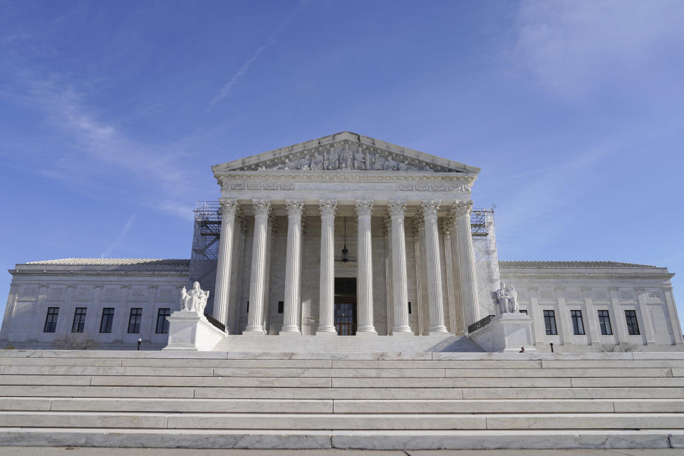 The U.S Supreme Court is seen on Wednesday, Jan. 3, 2024, in Washington. (AP Photo/Mariam Zuhaib)