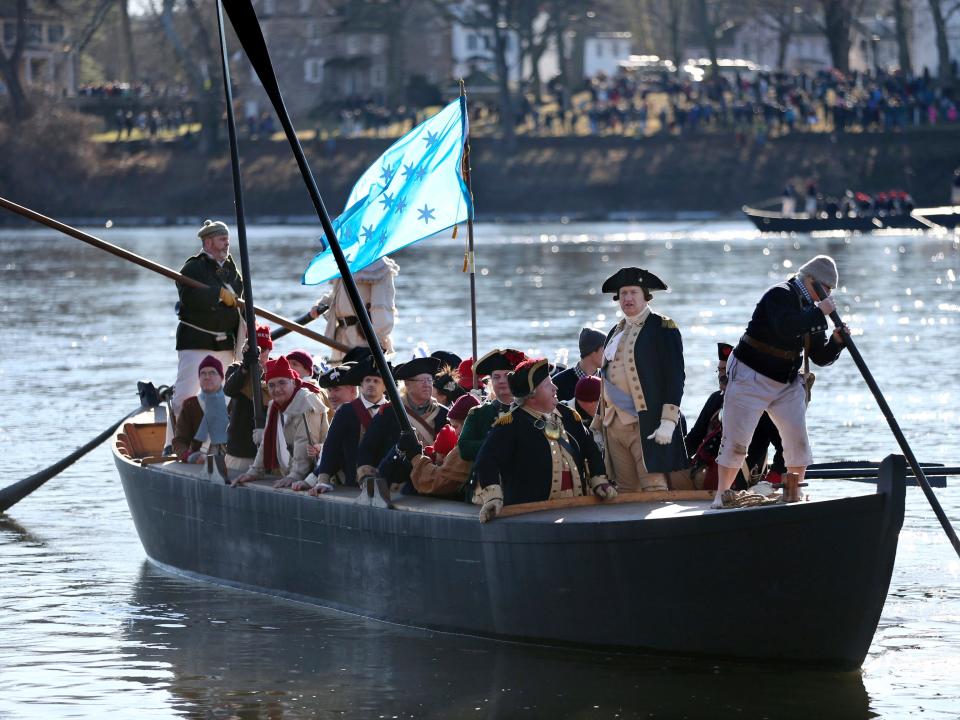 Washington crossing delaware river