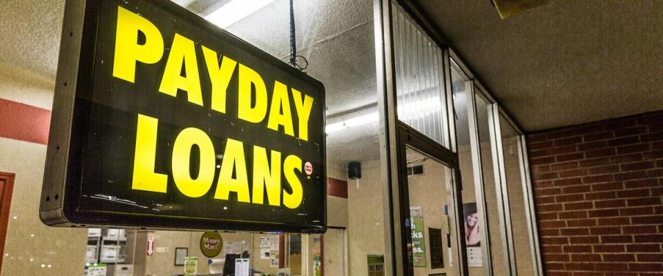 Payday loan storefront