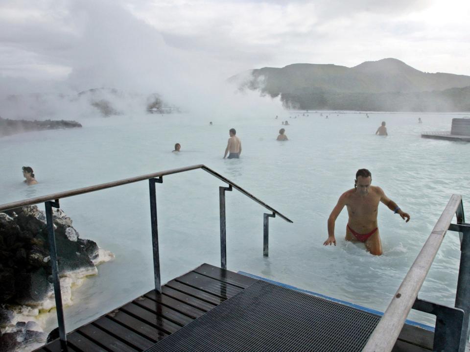 The Blue Lagoon, one of Iceland’s top tourist attractions remains closed (AP)