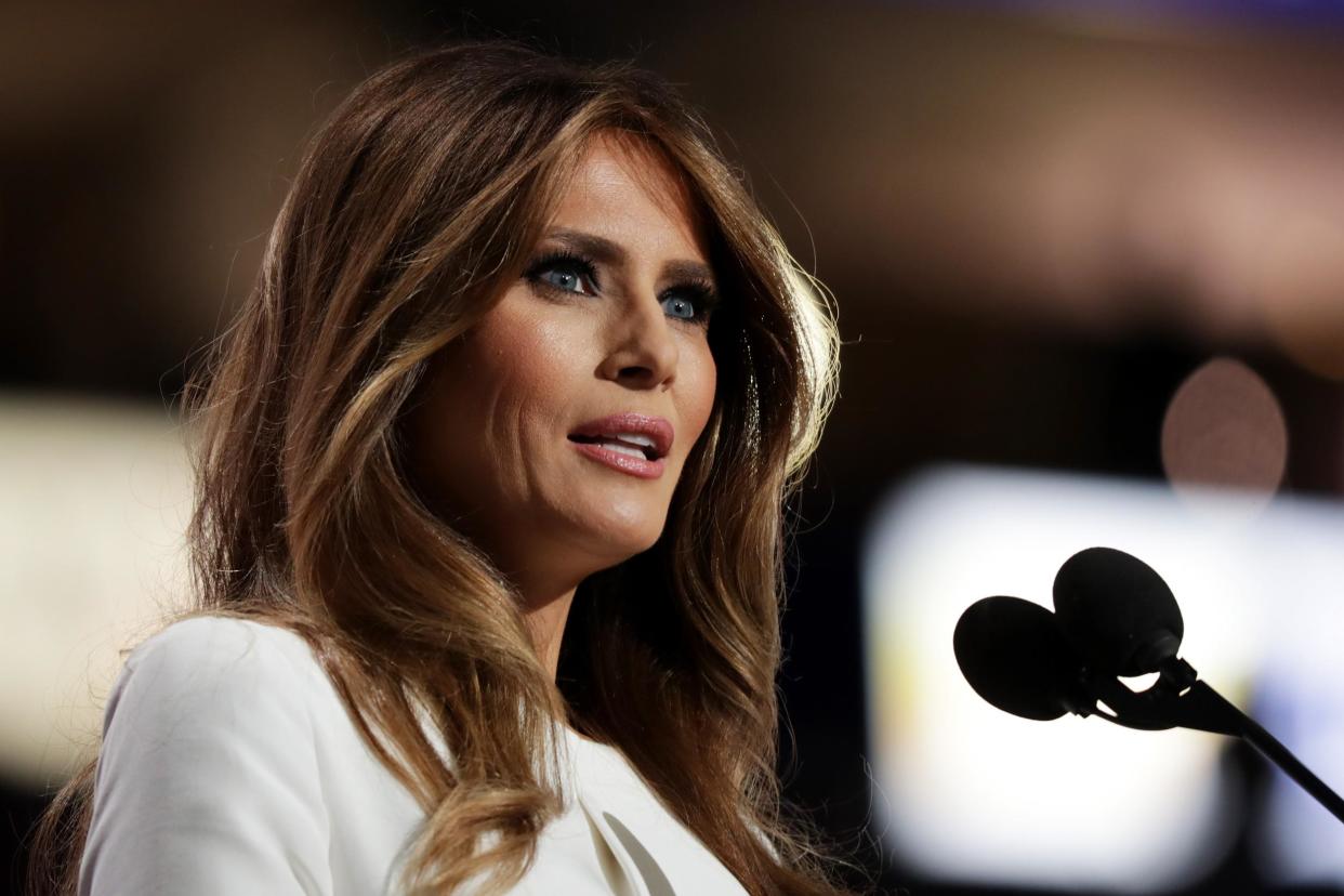 <p>A former aide is claiming Melania Trump plans to divorce her husband after he leaves the White House</p> (Chip Somodevilla/Getty Images)