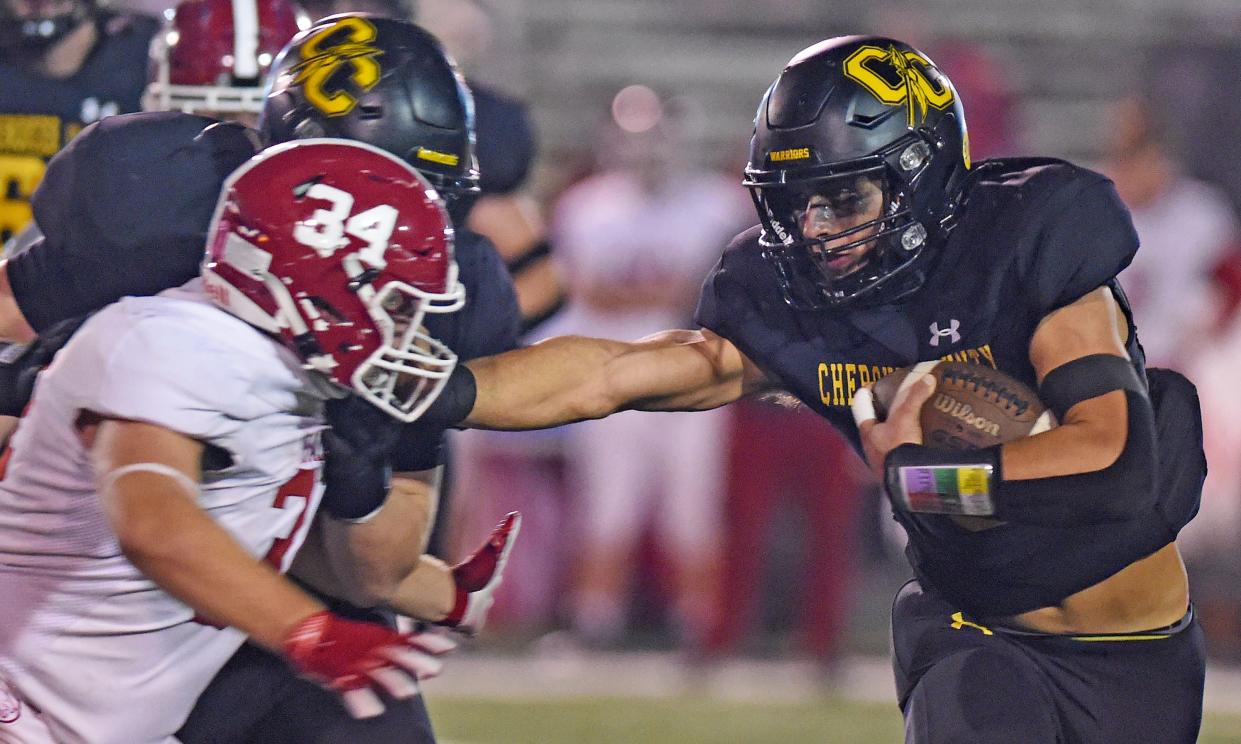 Cherokee County's Jacob Cornejo topped 3,000 yards in rushing in 2023.