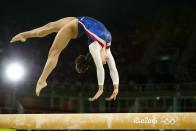 <p>If a team believes a score is unfair, <a href="https://www.news.com.au/sport/olympics/some-olympic-rules-are-just-plain-bizarre/news-story/cd1bfbe954010e571548929f289f232c" rel="nofollow noopener" target="_blank" data-ylk="slk:gymnasts;elm:context_link;itc:0;sec:content-canvas" class="link ">gymnasts</a> have to pay $300 to have it re-evaluated. If the challenge overturns scoring, the team gets their money back. If it's not, the cash goes to charity. </p>