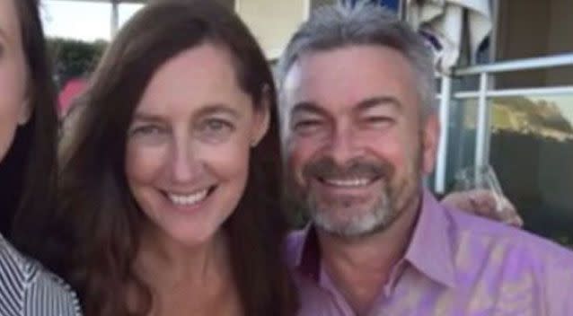 Ms Ristevski, pictured with her husband, went missing from her Avondale Heights home in 2016. Photo: 7 News