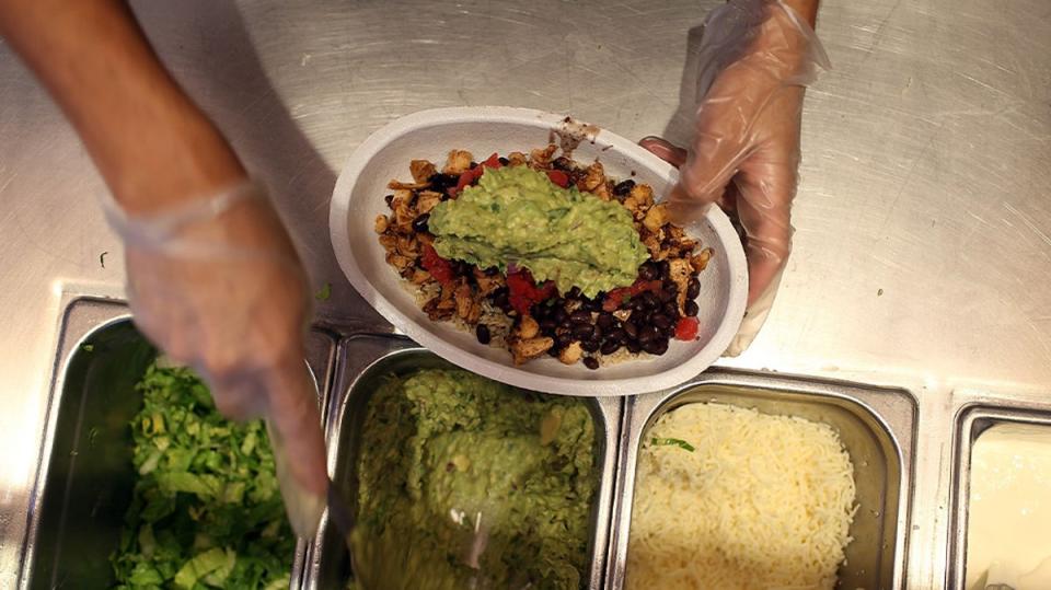 Chipotle’s chief executive Brian Niccol said that ‘the state isn’t making it easy’ after California upped minimum wages for fast food employees (Joe Raedle/Getty Images)
