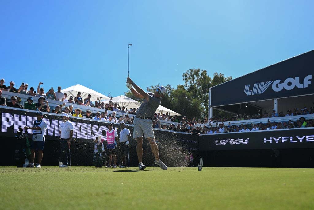  Phil Mickelson at a LIV Golf event in Adelaide, Austrailia, in April. . 