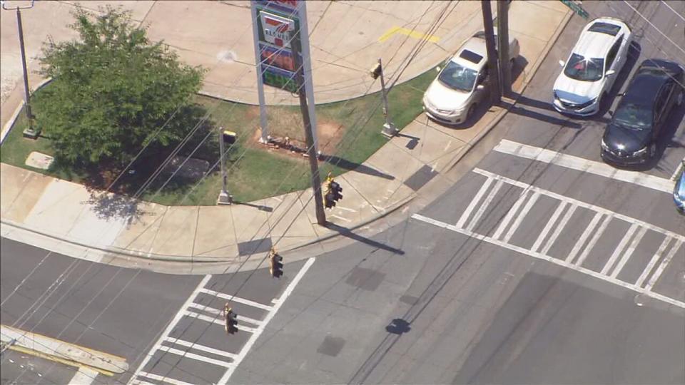 Chopper 9 Skyzoom was overhead as police follow vehicle in south Charlotte