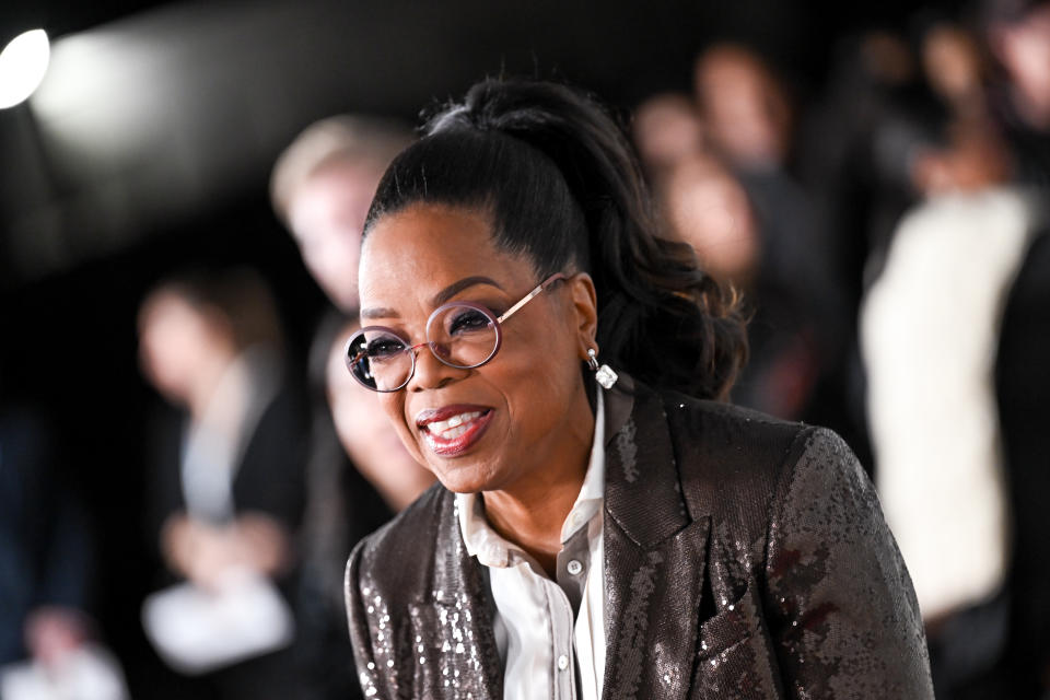 Oprah Winfrey at the Los Angeles premiere of Hulu’s ‘The 1619 Project’