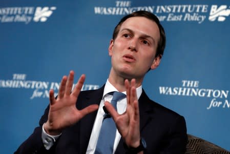 White House senior adviser Jared Kushner attends a discussion at WINEP dinner in Washington