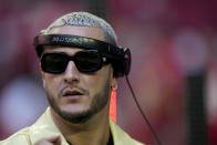 Algerian-French music producer and deejay, DJ Snake, performs before the NFL Super Bowl 57 football game between the Kansas City Chiefs and the Philadelphia Eagles, Sunday, Feb. 12, 2023, in Glendale, Ariz. (AP Photo/Brynn Anderson)