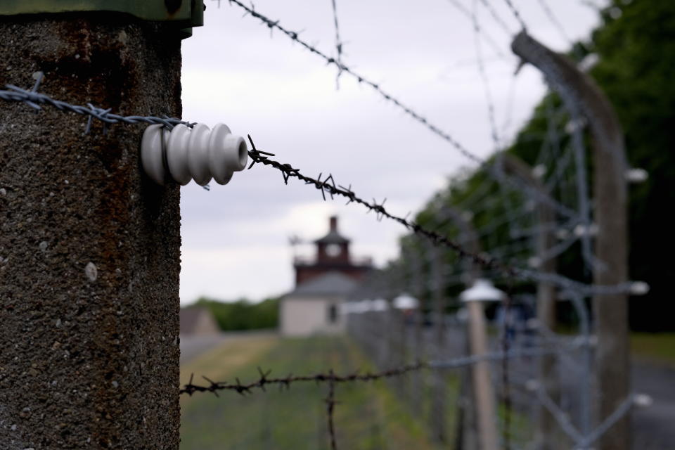 Illustration picture shows a visit to the nazi concentration camp Buchenwald, near Weimar, Tuesday 09 July 2019. The king and queen are on a two-day visit to Germany and the states Thuringia (Thuringen - Thuringe) and Saxony-Anhalt (Sachsen-Anhalt - Saksen-Anhalt - Saxe-Anhalt). BELGA PHOTO ERIC LALMAND        (Photo credit should read ERIC LALMAND/AFP via Getty Images)