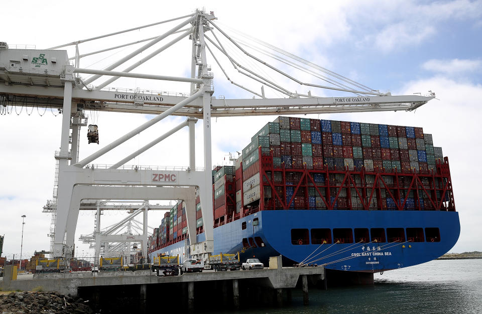 New US tariffs on Chinese goods are expected to hit global trade flows. Photo: Justin Sullivan/Getty Images