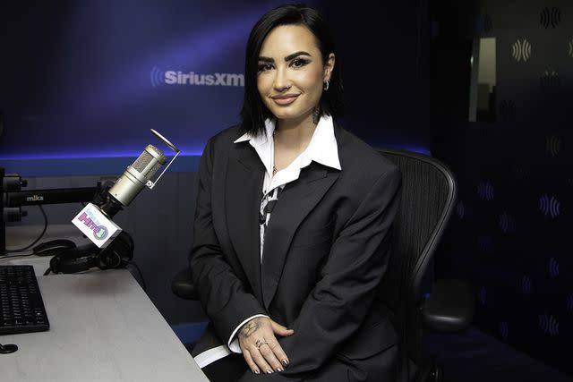 <p>Santiago Felipe/Getty Images</p> Demi Lovato in July 2023