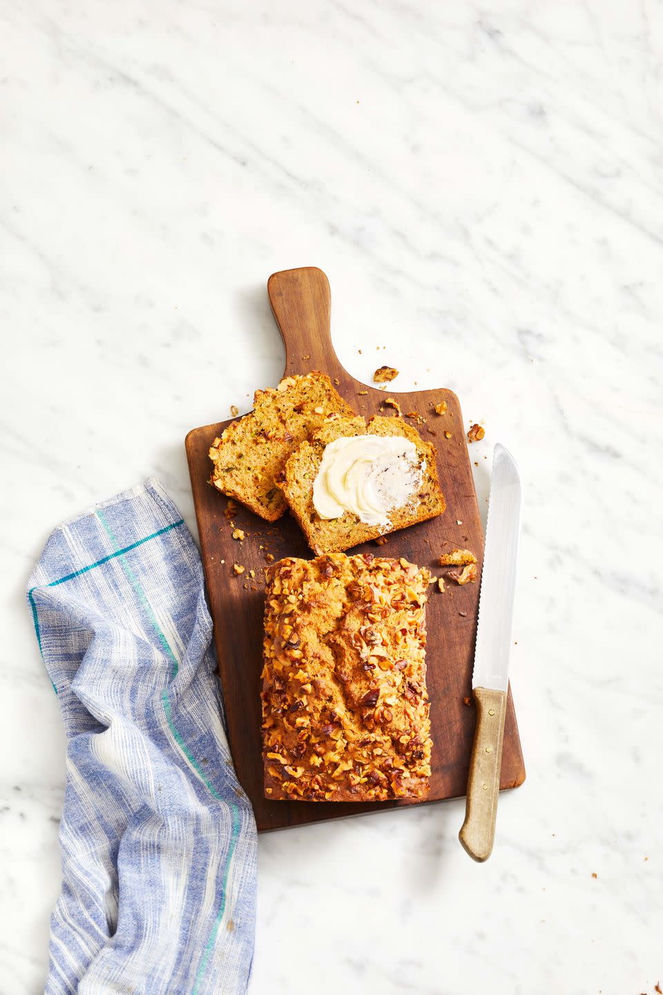 <p>The perfect end-of-summer <a href="https://www.goodhousekeeping.com/food-recipes/g4201/best-brunch-recipes/" rel="nofollow noopener" target="_blank" data-ylk="slk:brunch recipe;elm:context_link;itc:0;sec:content-canvas" class="link ">brunch recipe</a> or sweet afternoon snack, zucchini bread is easy to make and doesn’t require any complicated steps or techniques. </p><p><em><a href="https://www.goodhousekeeping.com/food-recipes/a19038/zucchini-bread-recipe/" rel="nofollow noopener" target="_blank" data-ylk="slk:Get the recipe for Zucchini Bread »;elm:context_link;itc:0;sec:content-canvas" class="link ">Get the recipe for Zucchini Bread »</a></em></p>