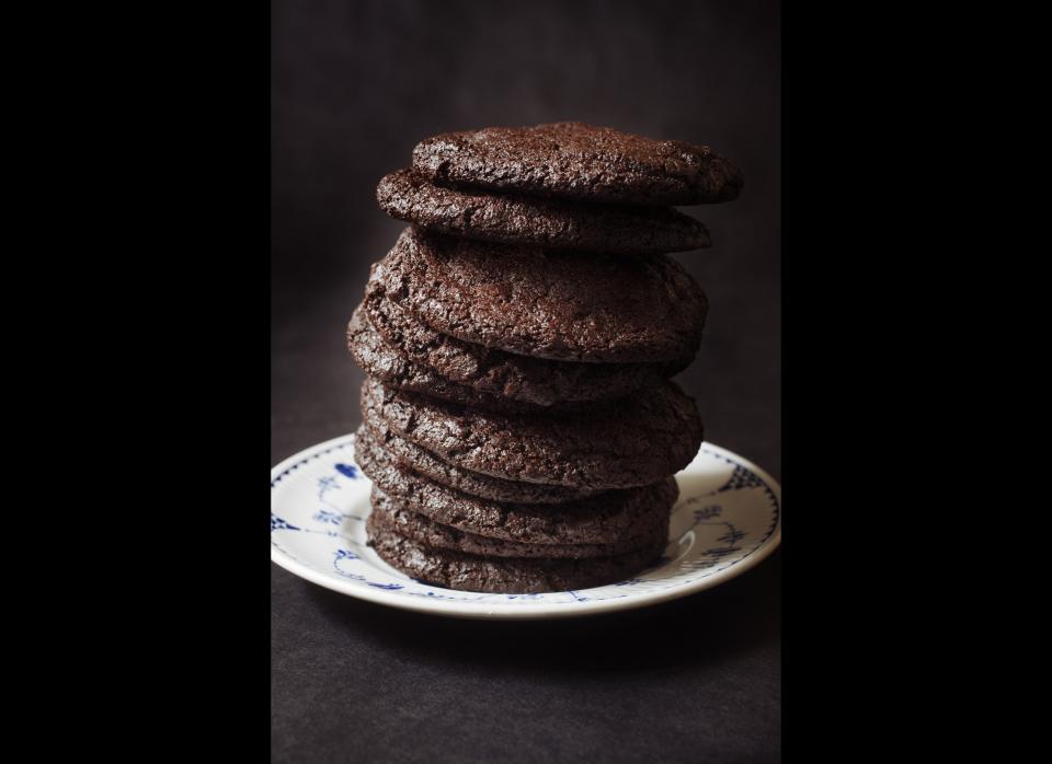 As rich and chocolatey as the fudgiest of brownies, yet with the texture of a perfectly moist cookie, this recipe is for those of us who can never get enough chocolate.    <strong>Get the <a href="http://www.huffingtonpost.com/2011/12/12/chocolate-chocolate-cooki_n_1144275.html" target="_hplink">Chocolate-Chocolate Cookies</a> recipe</strong>