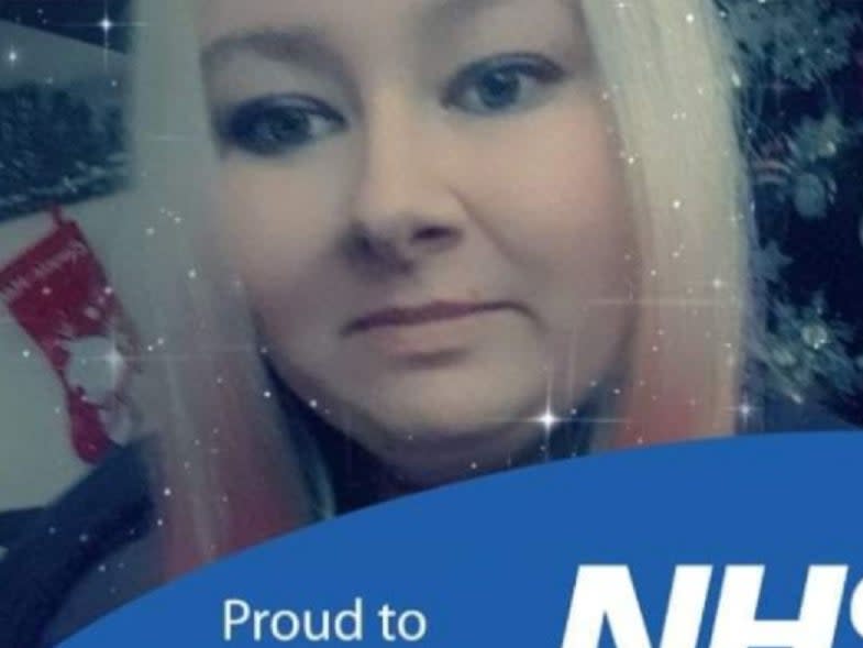 <p>Screengrab taken from the Go Fund Me page for healthcare assistant Becky Regan who died with Covid-19 after giving birth to her fourth child</p> (PA)