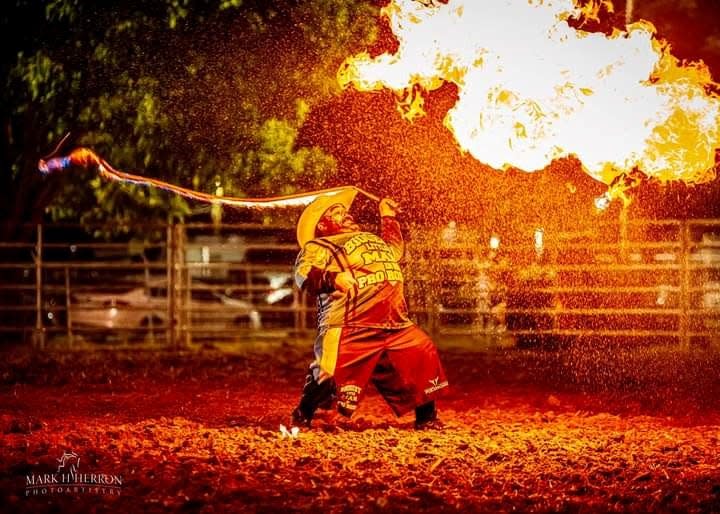 Rodeo clown Josh "Porkchop" Garrick will perform at Bull, Bands and Barrels at Great Southern Bank Arena on Saturday, March 9, 2024.