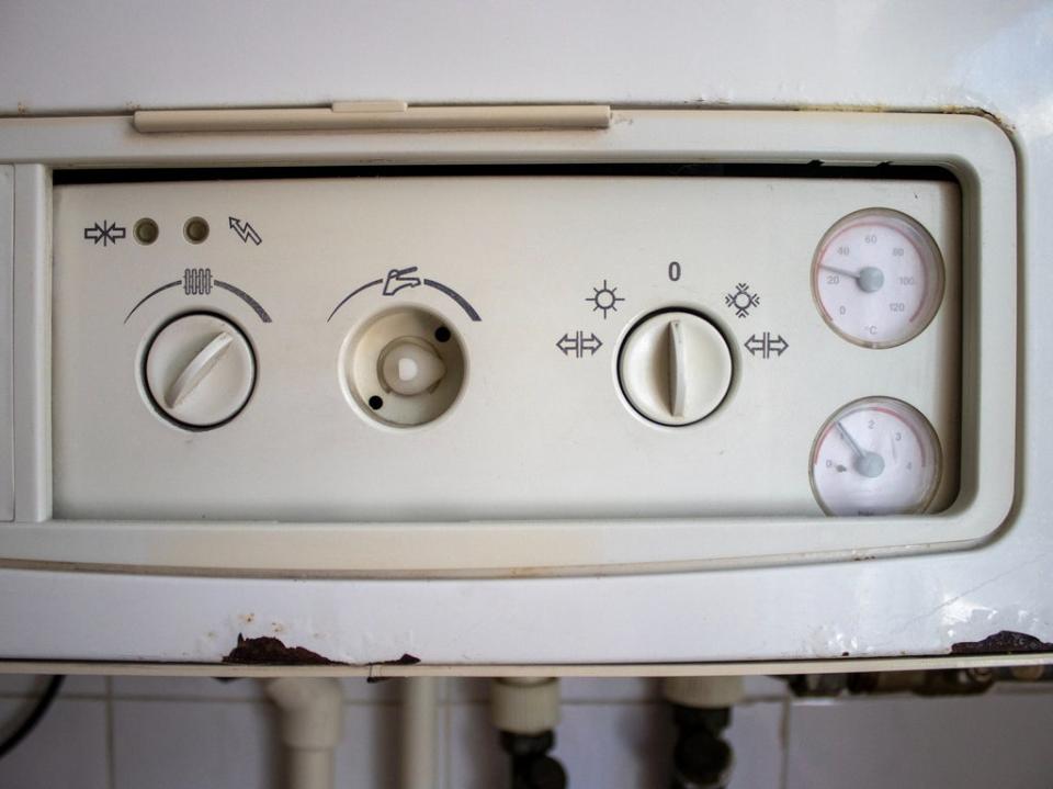 A central heating boiler panel (Getty Images/iStockphoto)