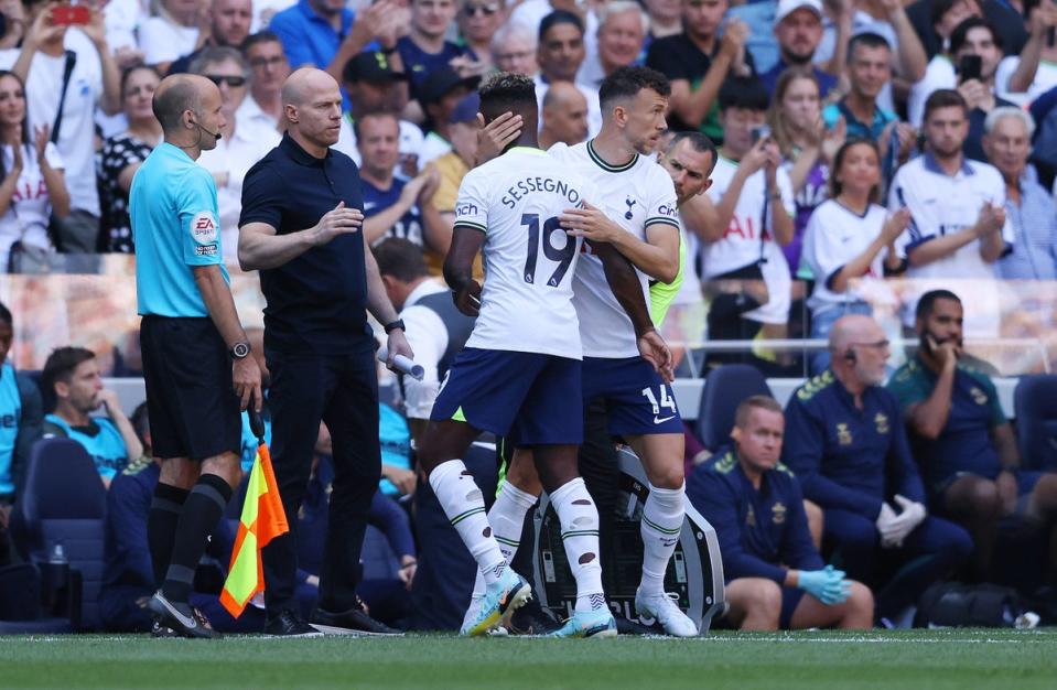 Ivan Perisic replaces Ryan Sessegnon late in the game (Getty Images)